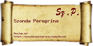 Szonda Peregrina névjegykártya